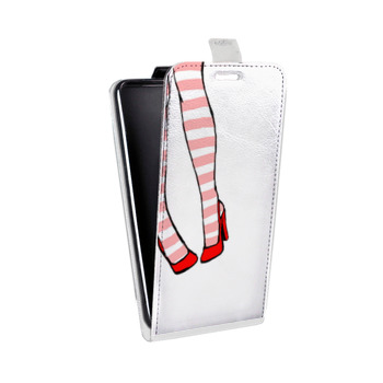 Дизайнерский вертикальный чехол-книжка для Samsung Galaxy S6 Edge Модные иллюстрации (на заказ)