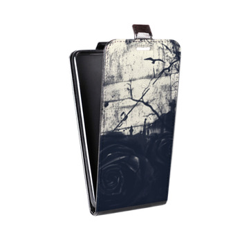 Дизайнерский вертикальный чехол-книжка для Realme 6 Цветочные мазки (на заказ)