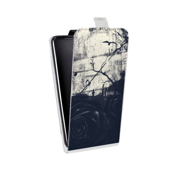 Дизайнерский вертикальный чехол-книжка для Nokia Lumia 830 Цветочные мазки (на заказ)