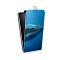 Дизайнерский вертикальный чехол-книжка для Nokia 7.1 Акулы
