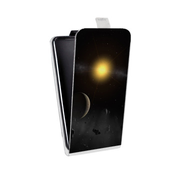 Дизайнерский вертикальный чехол-книжка для Samsung Galaxy S5 (Duos) Астероиды (на заказ)