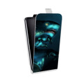 Дизайнерский вертикальный чехол-книжка для HTC Desire 400 Акулы