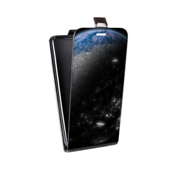 Дизайнерский вертикальный чехол-книжка для Samsung Galaxy S8 Plus Земля (на заказ)