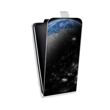 Дизайнерский вертикальный чехол-книжка для Samsung Galaxy S6 Edge Земля (на заказ)