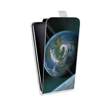 Дизайнерский вертикальный чехол-книжка для Iphone Xs Max Земля (на заказ)