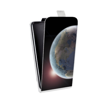 Дизайнерский вертикальный чехол-книжка для Alcatel One Touch Pop D5 Земля (на заказ)