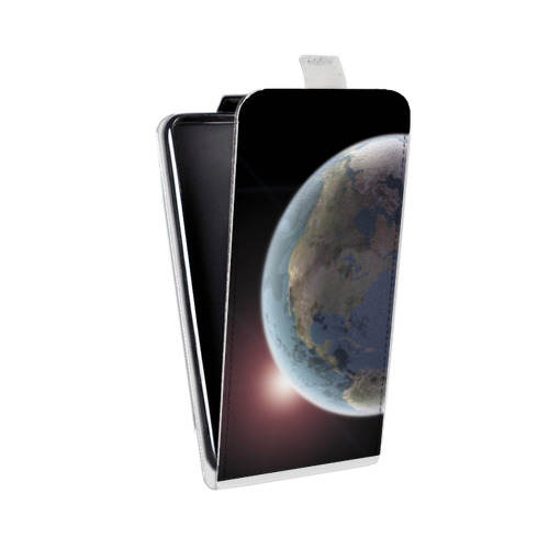 Дизайнерский вертикальный чехол-книжка для Alcatel One Touch Pop C9 Земля