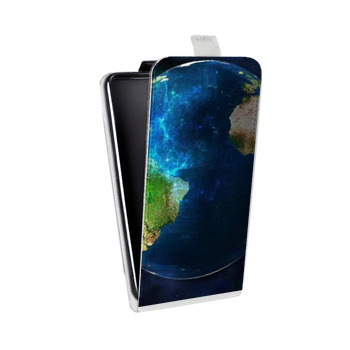 Дизайнерский вертикальный чехол-книжка для Samsung Galaxy J5 Земля (на заказ)