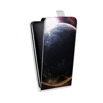 Дизайнерский вертикальный чехол-книжка для Huawei P20 Lite Земля (на заказ)