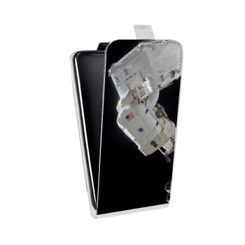 Дизайнерский вертикальный чехол-книжка для Xiaomi RedMi 8 Космонавт (на заказ)