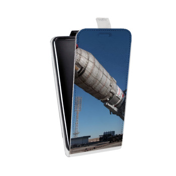Дизайнерский вертикальный чехол-книжка для Samsung Galaxy J1 mini Prime (2016) Космодром (на заказ)