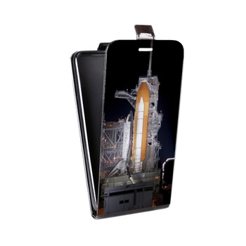 Дизайнерский вертикальный чехол-книжка для Huawei Honor 8s Космодром (на заказ)