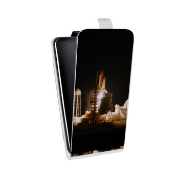 Дизайнерский вертикальный чехол-книжка для Samsung Galaxy J2 (2018) Космодром (на заказ)