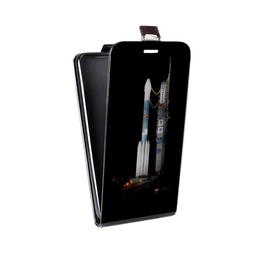Дизайнерский вертикальный чехол-книжка для Alcatel One Touch Idol Космодром