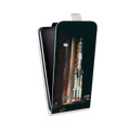 Дизайнерский вертикальный чехол-книжка для Sony Xperia XZ Космодром