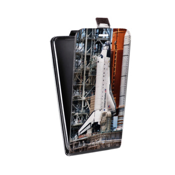 Дизайнерский вертикальный чехол-книжка для Iphone 7 Космодром (на заказ)