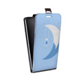 Дизайнерский вертикальный чехол-книжка для HTC Desire 516 Луна