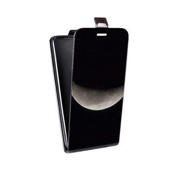 Дизайнерский вертикальный чехол-книжка для Samsung Galaxy S5 (Duos) Луна (на заказ)