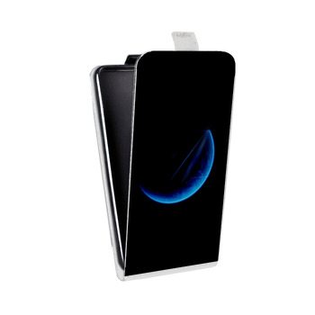Дизайнерский вертикальный чехол-книжка для Samsung Galaxy A3 Луна (на заказ)