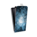Дизайнерский вертикальный чехол-книжка для LG X Style Луна