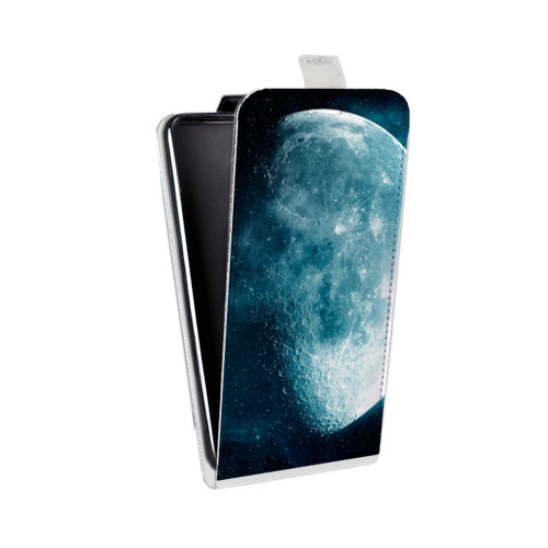 Дизайнерский вертикальный чехол-книжка для Samsung Galaxy Grand Prime Луна