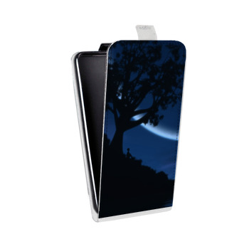 Дизайнерский вертикальный чехол-книжка для Alcatel One Touch Pop D5 Луна (на заказ)