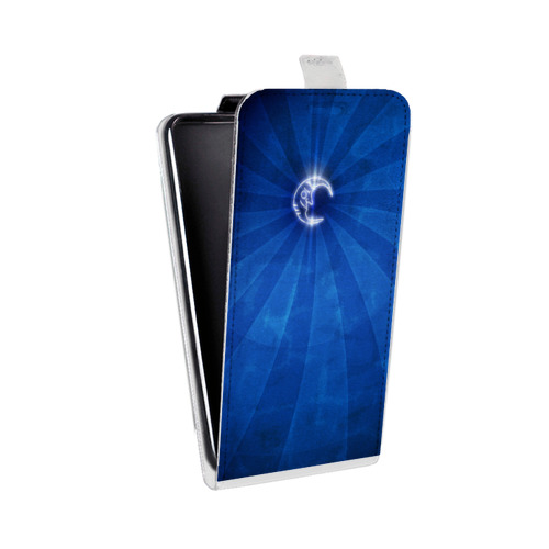 Дизайнерский вертикальный чехол-книжка для Samsung Galaxy J1 mini (2016) Луна
