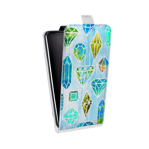 Дизайнерский вертикальный чехол-книжка для Iphone 12 Pro Яркие алмазы