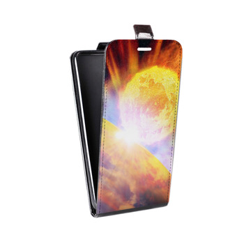 Дизайнерский вертикальный чехол-книжка для Samsung Galaxy A7 (2018) Астероид (на заказ)