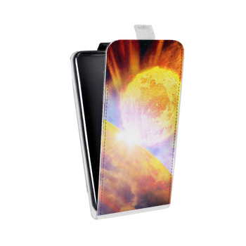 Дизайнерский вертикальный чехол-книжка для Samsung Galaxy Note 2 Астероид (на заказ)