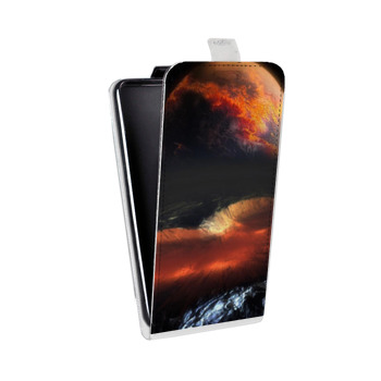 Дизайнерский вертикальный чехол-книжка для Sony Xperia Z3 Астероид (на заказ)