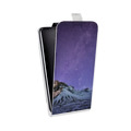 Дизайнерский вертикальный чехол-книжка для Realme C11 Млечный путь