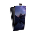 Дизайнерский вертикальный чехол-книжка для Samsung Galaxy A8 Млечный путь