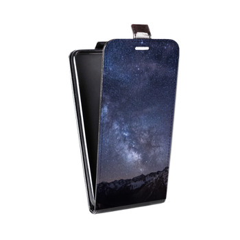 Дизайнерский вертикальный чехол-книжка для Huawei P9 Lite Млечный путь (на заказ)