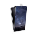 Дизайнерский вертикальный чехол-книжка для Realme C11 Млечный путь