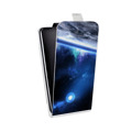 Дизайнерский вертикальный чехол-книжка для Samsung Galaxy Grand Орбита
