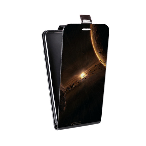 Дизайнерский вертикальный чехол-книжка для Huawei Honor X8 Планеты