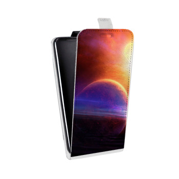 Дизайнерский вертикальный чехол-книжка для LG G Pro Lite Dual Планеты (на заказ)