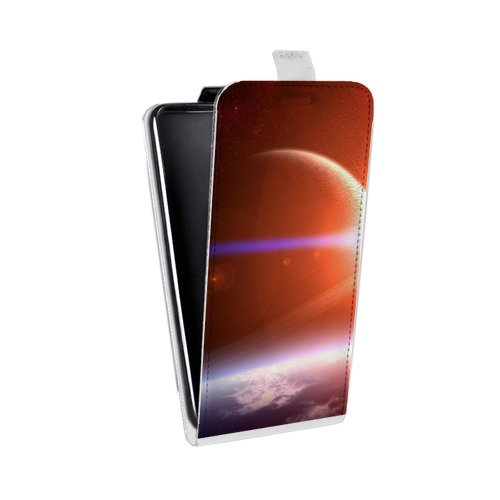 Дизайнерский вертикальный чехол-книжка для Iphone 5c Планеты