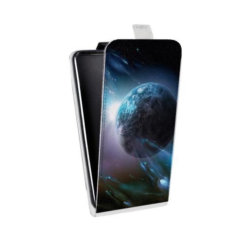 Дизайнерский вертикальный чехол-книжка для Microsoft Lumia 430 Dual SIM Планеты