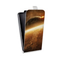 Дизайнерский вертикальный чехол-книжка для Iphone 11 Pro Планеты