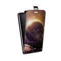 Дизайнерский вертикальный чехол-книжка для LG Optimus G2 mini Планеты