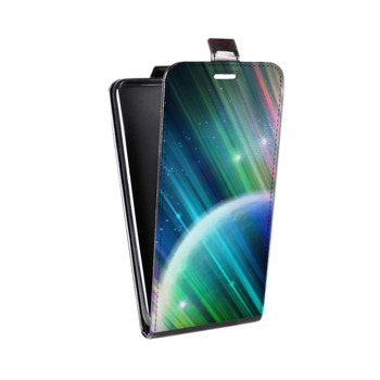Дизайнерский вертикальный чехол-книжка для Huawei Honor 6C Pro Планеты (на заказ)