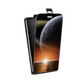 Дизайнерский вертикальный чехол-книжка для Microsoft Lumia 435 Сатурн
