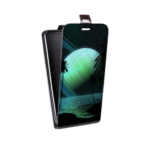 Дизайнерский вертикальный чехол-книжка для HTC Desire 530 Сатурн