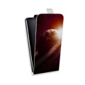Дизайнерский вертикальный чехол-книжка для Alcatel One Touch Pop C9 Сатурн