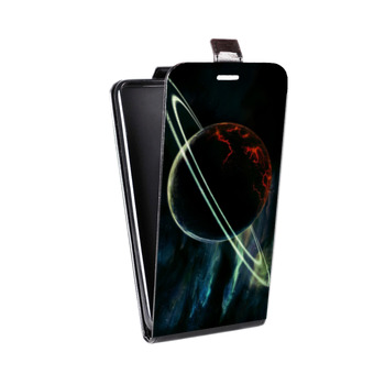 Дизайнерский вертикальный чехол-книжка для Iphone 7 Сатурн (на заказ)
