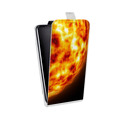 Дизайнерский вертикальный чехол-книжка для Alcatel OneTouch Pop Star Солнце