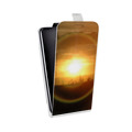 Дизайнерский вертикальный чехол-книжка для Alcatel Pop 4 Plus Солнце