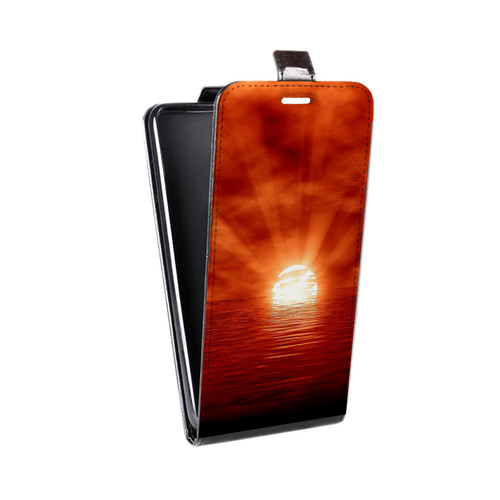Дизайнерский вертикальный чехол-книжка для Asus ZenFone 3 Laser Солнце